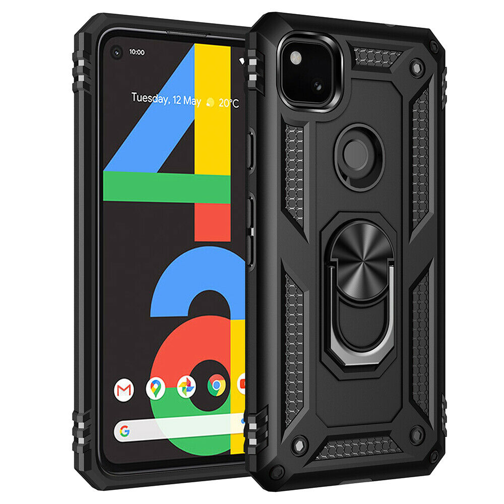 Étui à bague hybride pour Google Pixel 4a 4G Étui à bague hybride pour Google Pixel 4a 4G